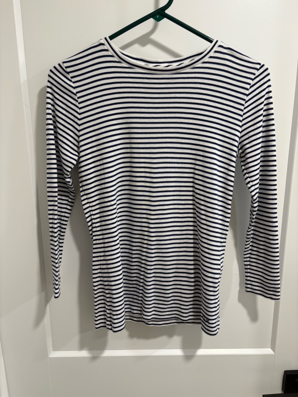 Vineyard Vines Navy & White Striped Crewneck Top